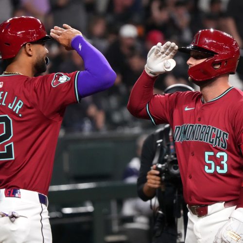 Diamondbacks poised for victory in high-scoring pitching match-up against Cubs
