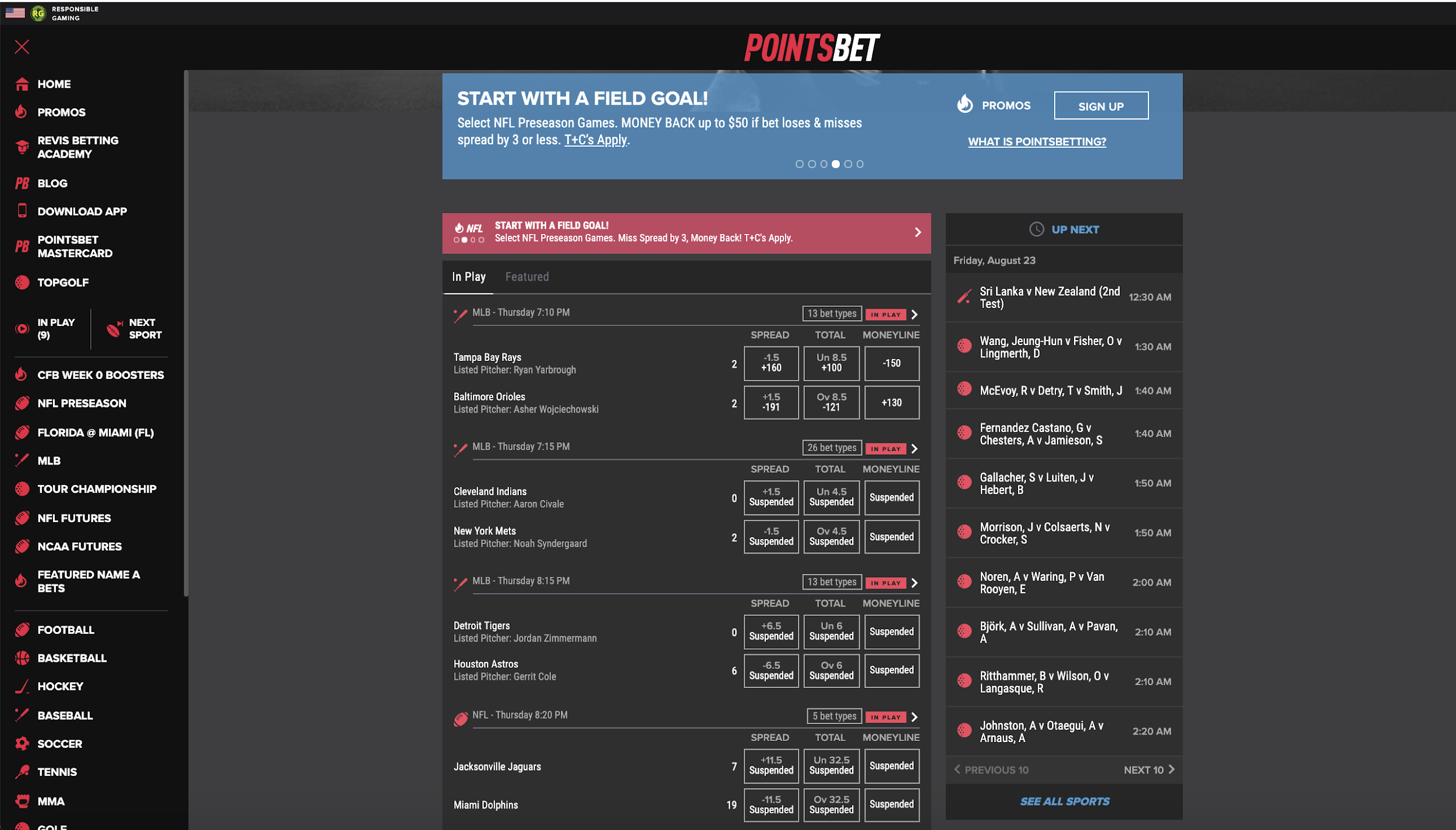 Pointsbet Bonus Bets